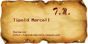 Tipold Marcell névjegykártya