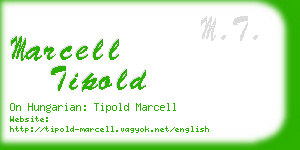 marcell tipold business card